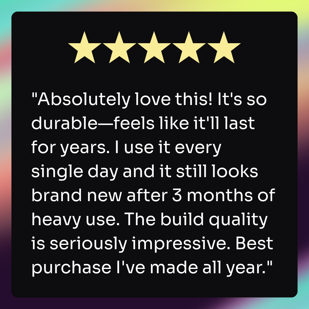 An example of a customer review.