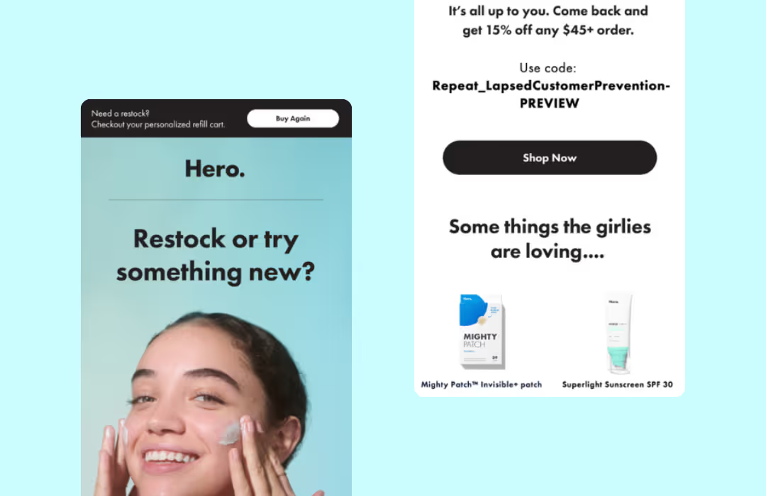 An example of a lapse prevention email.